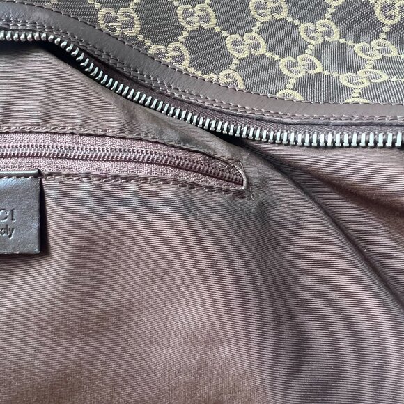Gucci Vintage Monogram Canvas and Leather Hobo Bag - Picture 13 of 14
